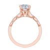 Oval Solitaire Engagement Ring - Image 2
