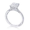 Emerald Solitaire Engagement Ring - Image 3