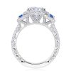 Round 3-Stone Engagement Ring - Image 2