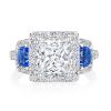 Princess 3-Stone Engagement Ring