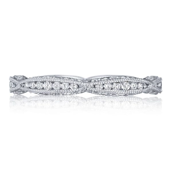 Twist with Diamond Accent Wedding Band
