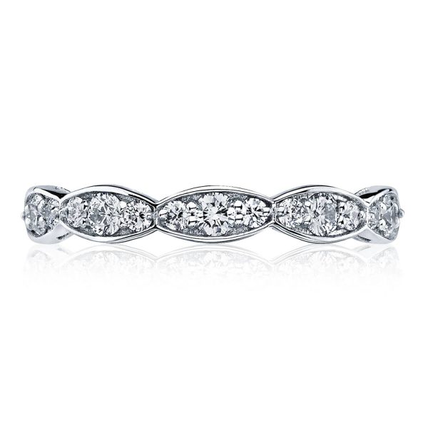 Marquise Design Wedding Band - 3mm