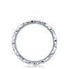 Marquise Design Wedding Band - 3mm - Image 2