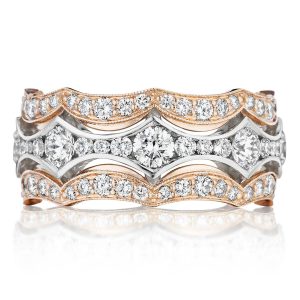 Diamond Crescent Design Eternity Band