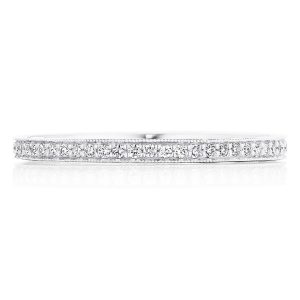 French Pavé Diamond Wedding Band