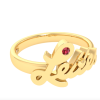 Gold Ruby "Lettes" Ring - Image 2