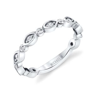 Marquise Round Diamond Band