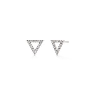 Diamond Triangle Earrings