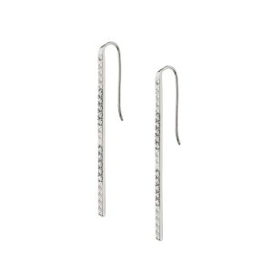 Pavé Foundation Bar Earrings