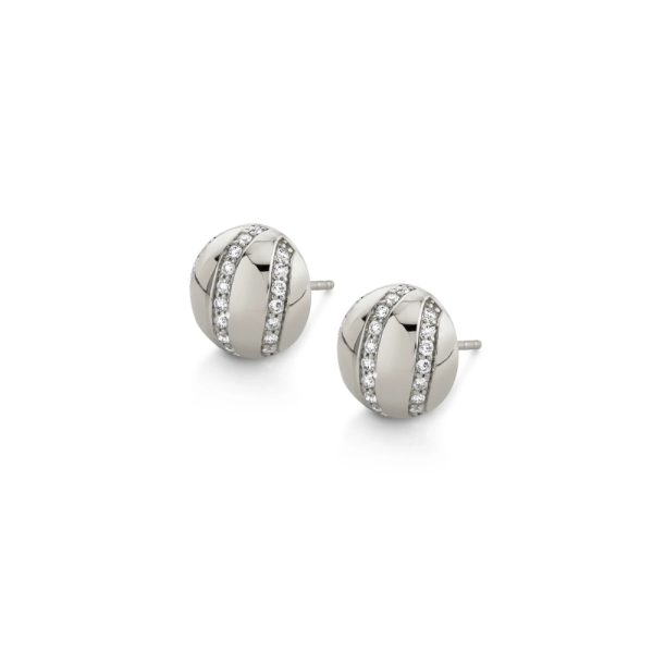 Orb Stripe Button Studs