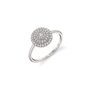 Pavé Diamond Disc Ring