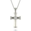 Single Diamond Cross Pendant