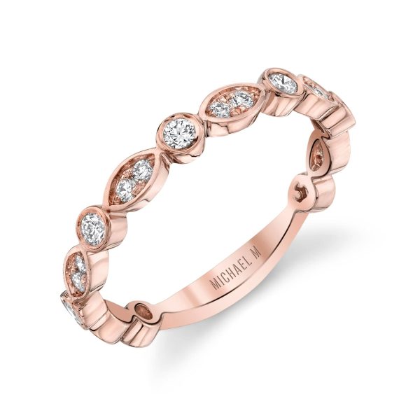 Marquise and Circle Pavé Diamond Band - Image 2
