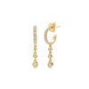 Chroma Gold Dangle Hoops - Image 2