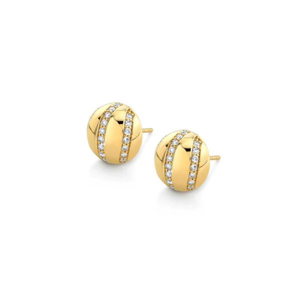 Orb Stripe Button Studs - Image 2