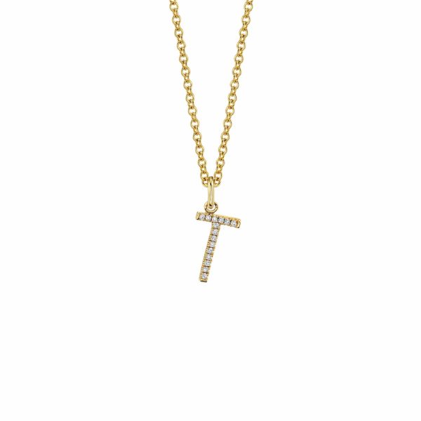 Diamond Initial Pendant - Image 3