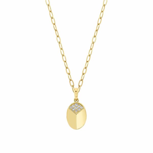Carve Pendant with Pavé - Image 2