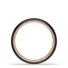 Titanium Two-Tone Round Wedding Band - 4mm - Image 2