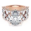 Pear Solitaire Engagement Ring w/ North South Marquise & Pear Band