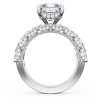 Emerald Solitaire Engagement Ring w/ Marquise & Pear Band - Image 2