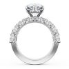 Pear Solitaire Engagement Ring w/ Marquise & Pear Band - Image 2