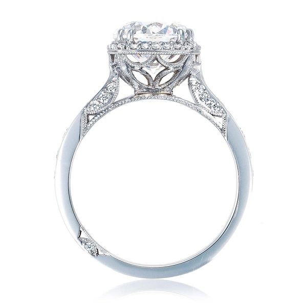 Round with Cushion Bloom Engagement Ring - Image 2