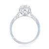 Round with Cushion Bloom Engagement Ring - Image 2