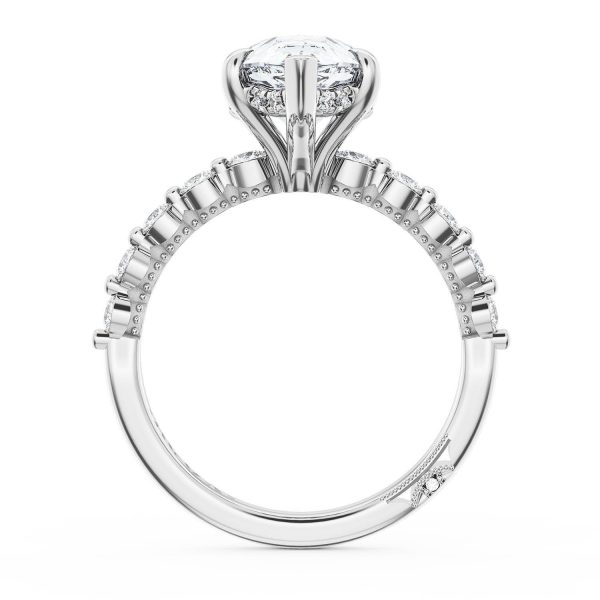 Pear Solitaire Engagement Ring - Image 2