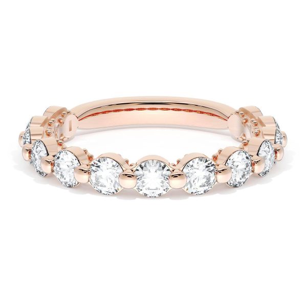 Round Diamond Wedding Band, 3.40mm
