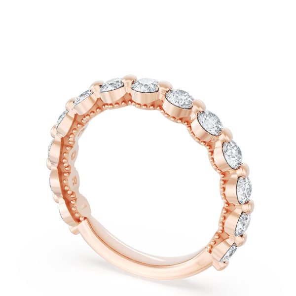 Round Diamond Wedding Band, 3.40mm - Image 3