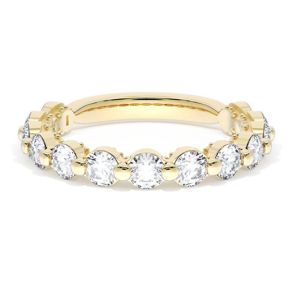 Round Diamond Wedding Band, 3.40mm