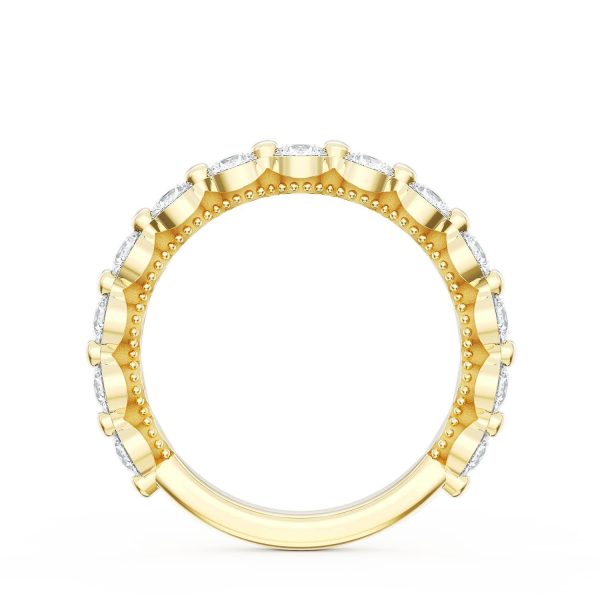 Round Diamond Wedding Band, 3.40mm - Image 2