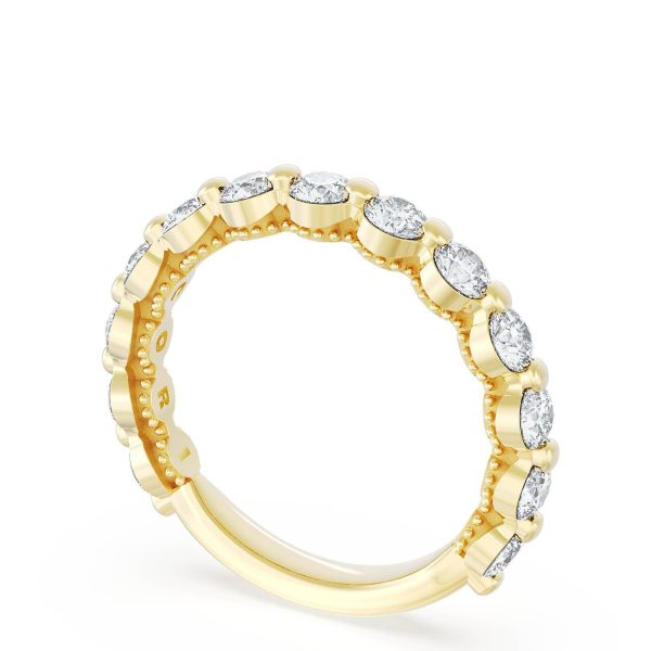 Round Diamond Wedding Band, 3.40mm - Image 3