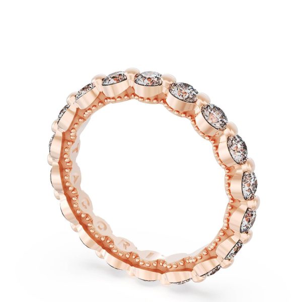 Round Diamond Wedding Band, 3.40mm - Image 3