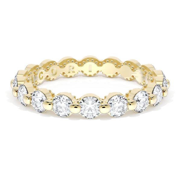 Round Diamond Wedding Band, 3.40mm