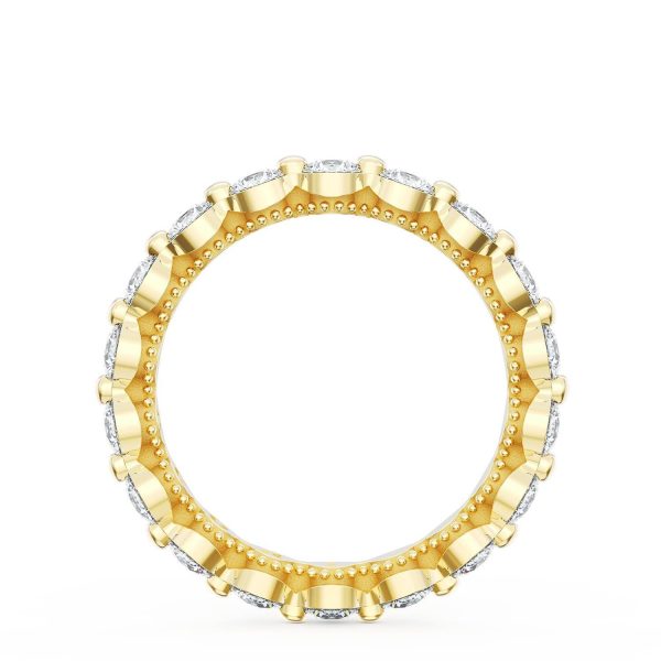 Round Diamond Wedding Band, 3.40mm - Image 2