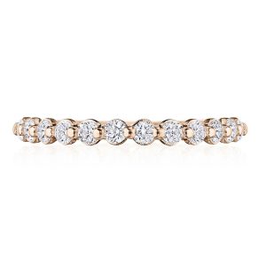 Round Diamond Wedding Band, 2mm