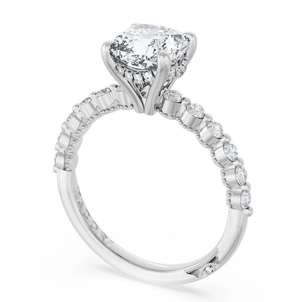 Cushion Solitaire Engagement Ring - Image 3