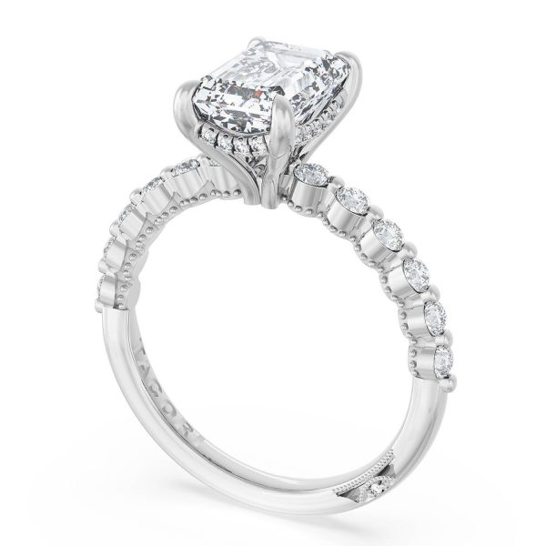 Emerald Solitaire Engagement Ring - Image 3
