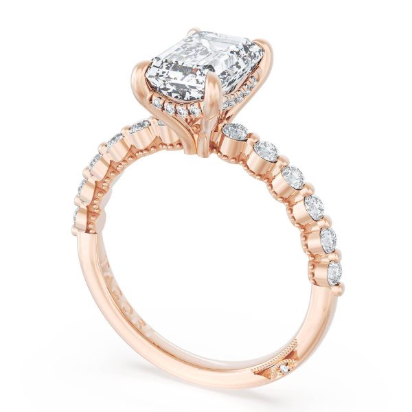 Emerald Solitaire Engagement Ring - Image 3