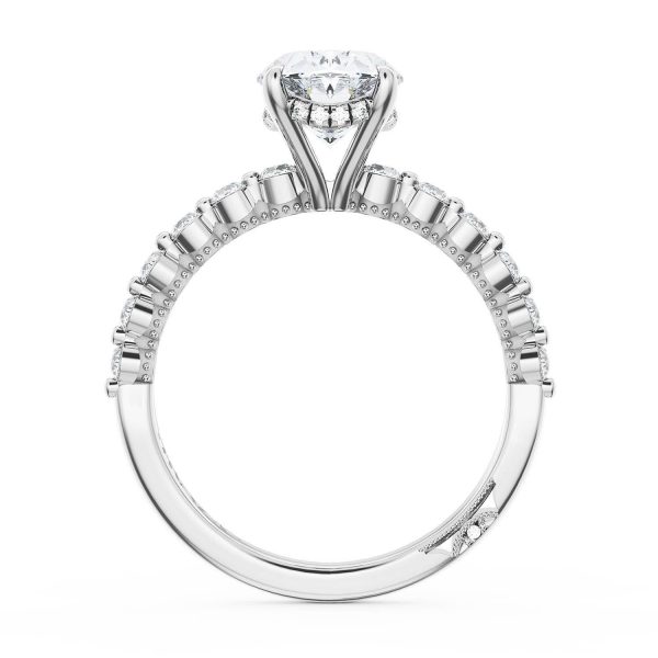 Oval Solitaire Engagement Ring - Image 2