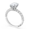 Oval Solitaire Engagement Ring - Image 3