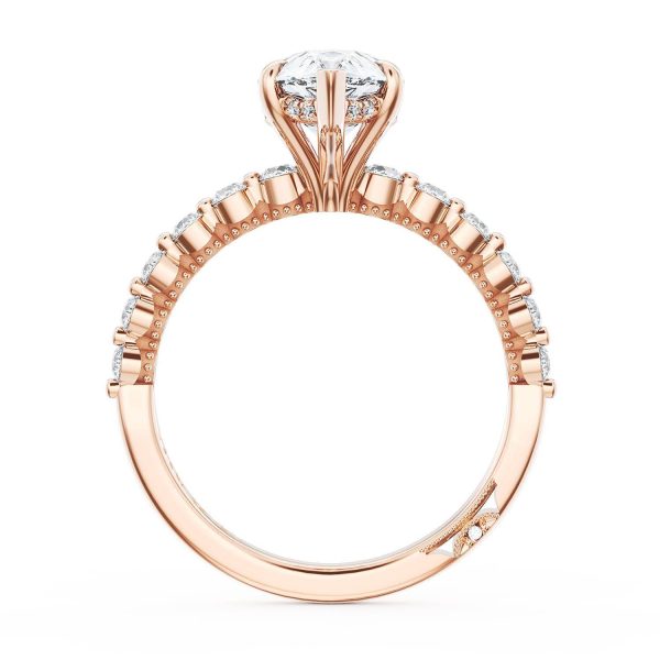 Pear Solitaire Engagement Ring - Image 2