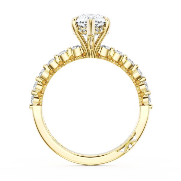 Pear Solitaire Engagement Ring - Image 2