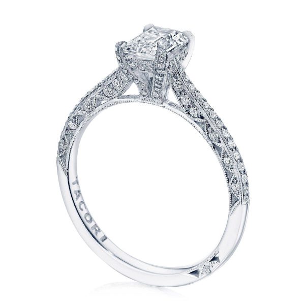 Emerald Solitaire Engagement Ring - Image 3