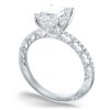 Emerald Solitaire Engagement Ring - Image 3