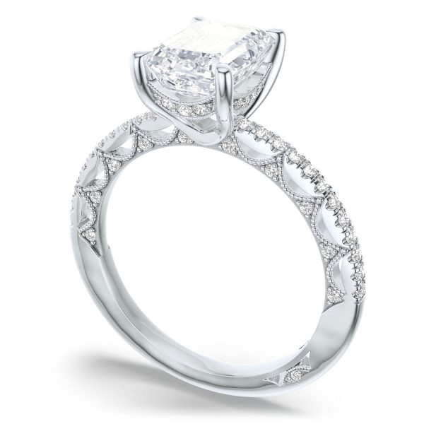 Emerald Solitaire Engagement Ring - Image 3