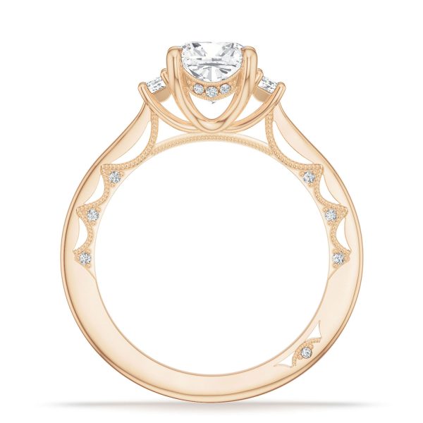 Cushion 3-Stone Engagement Ring - Image 2
