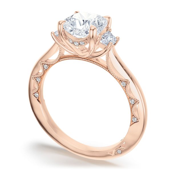 Cushion 3-Stone Engagement Ring - Image 3