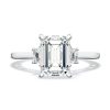 Emerald 3-Stone Engagement Ring